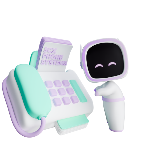 a cartoon character next to a phone